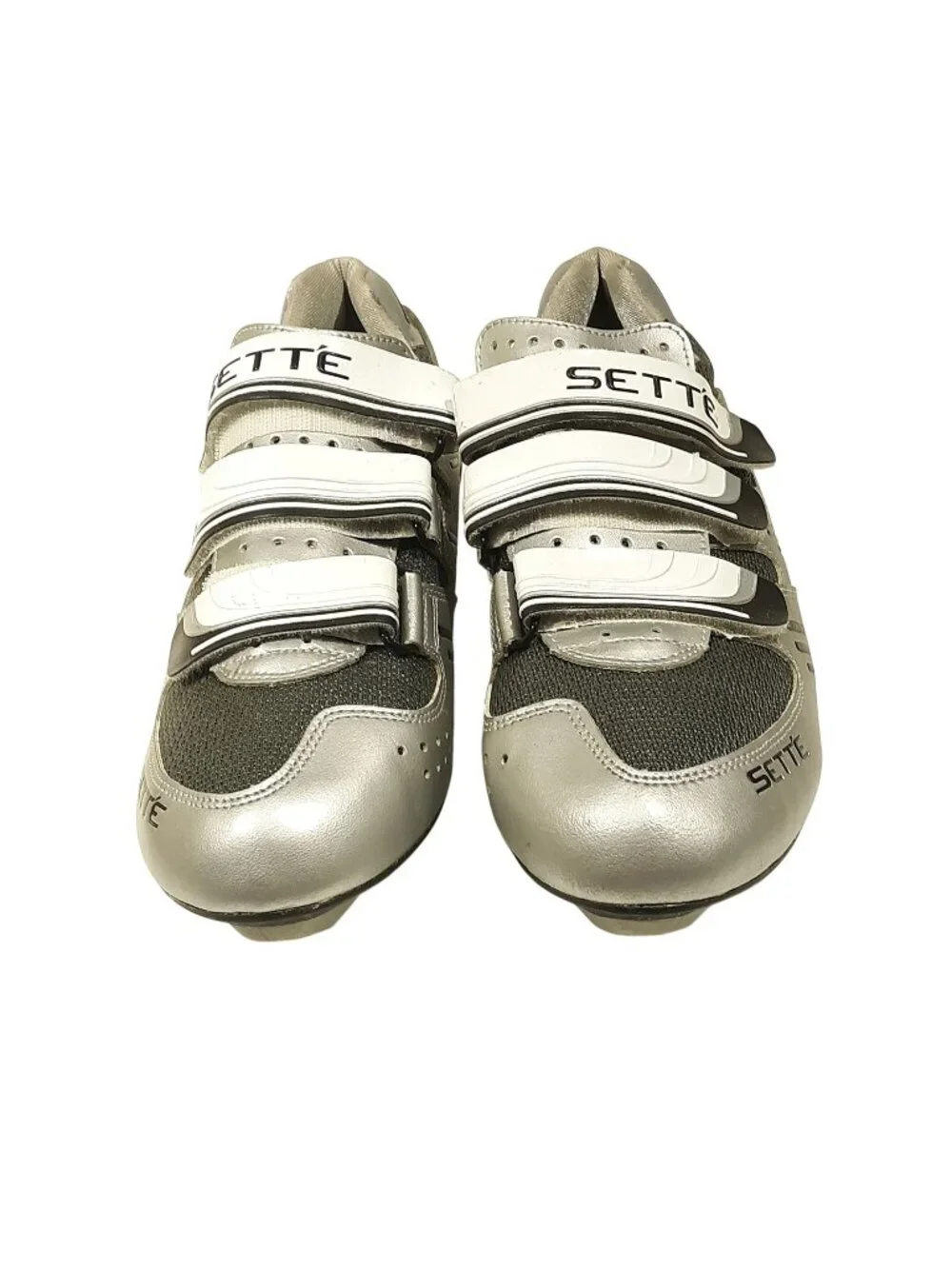 Sette Indoor Spinning/Cycling Shoe 9.5 Silver Charcoal Mesh NWOB